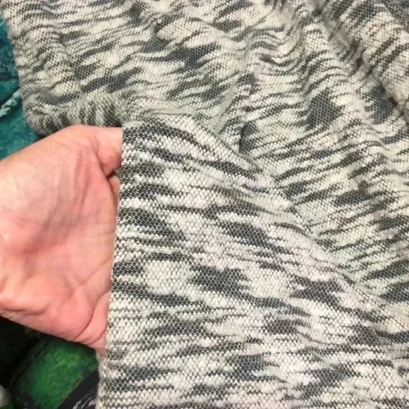 Studio 1886 sweater cardigan open front plus size 2X gray and white - Picture 8 of 12